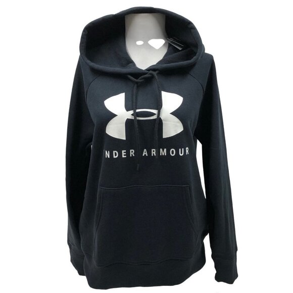 UNDER ARMOUR WOMEN'S RIVAL FLEECE LOGO PULL OVER‎ HOODIE SM NEW WITH TAG - Picture 3 of 11